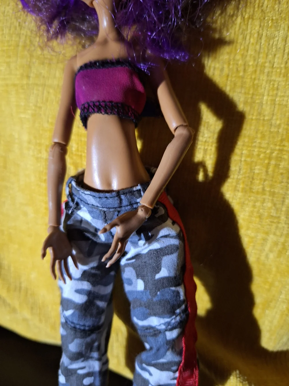 Monster High Clawdeen Wolf Fashion Doll with Camouflage Pants.